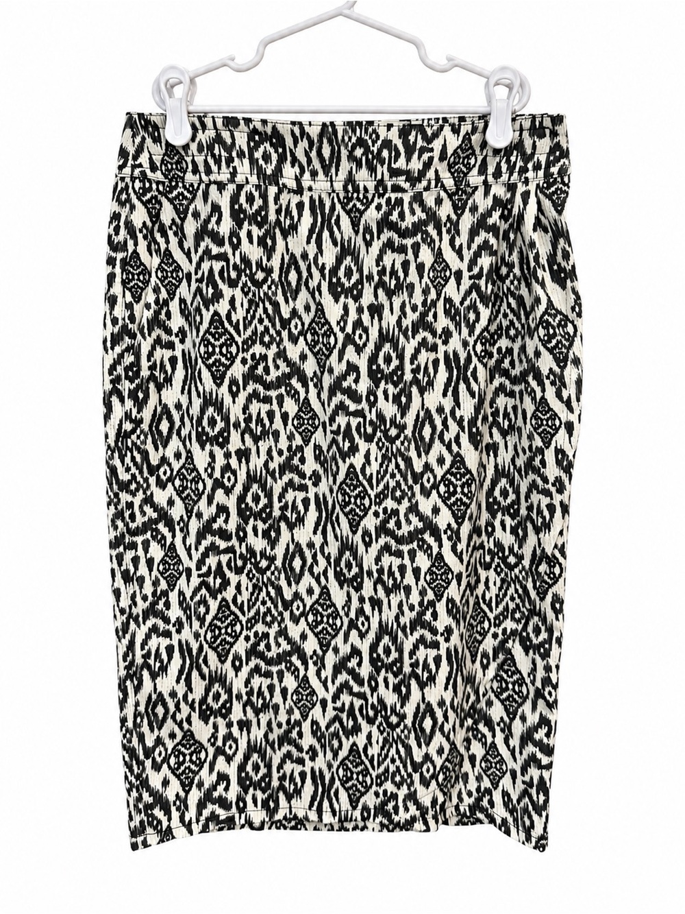 Ripskirt Hawaii Black & White Ikat-Inspired Pencil Skirt